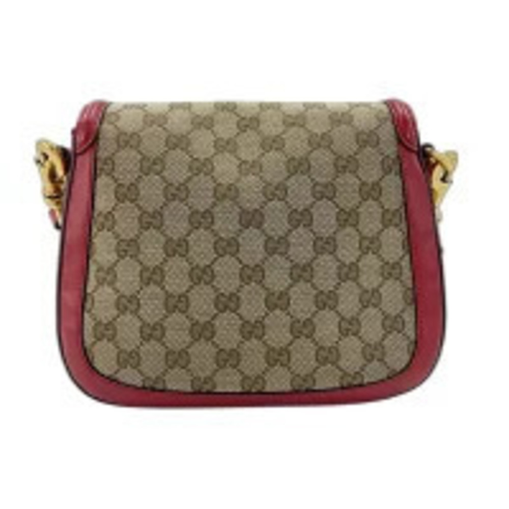 Gucci Horsebit Shoulder Bag Red